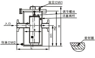 直通防內(nèi)漏籃式過濾器結(jié)構(gòu)圖